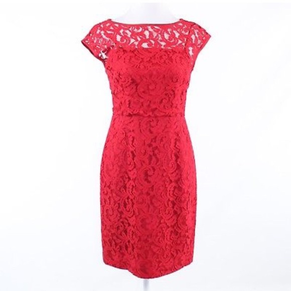 Banana Republic Dresses & Skirts - Banana Republic Red paisley lace dress